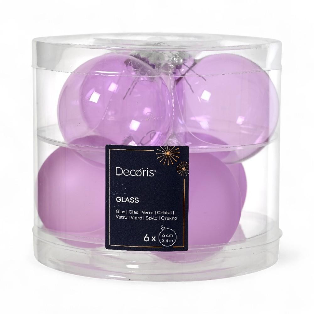 SFERA VETRO D9 MIX LILLA